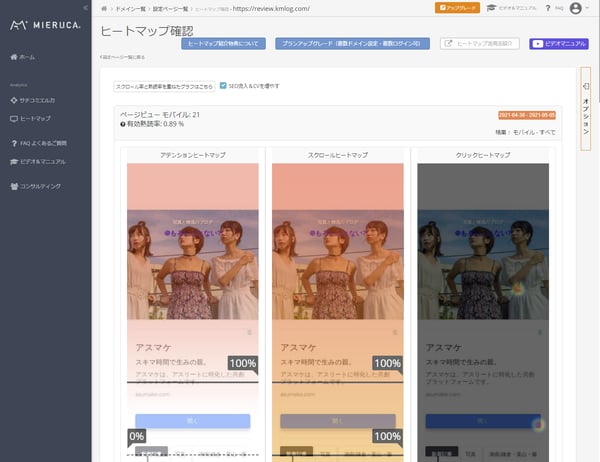 EC 改善 ヒートマップツール