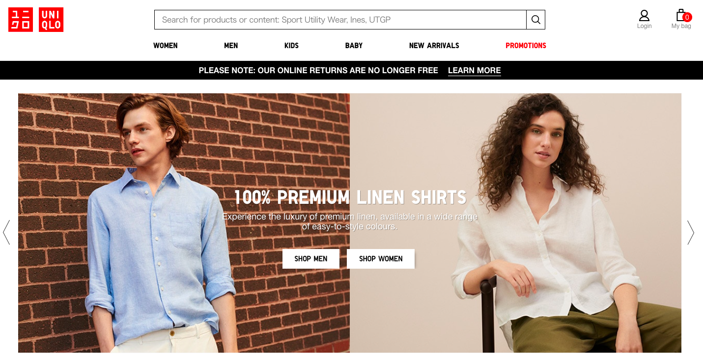 越境EC　ユニクロ